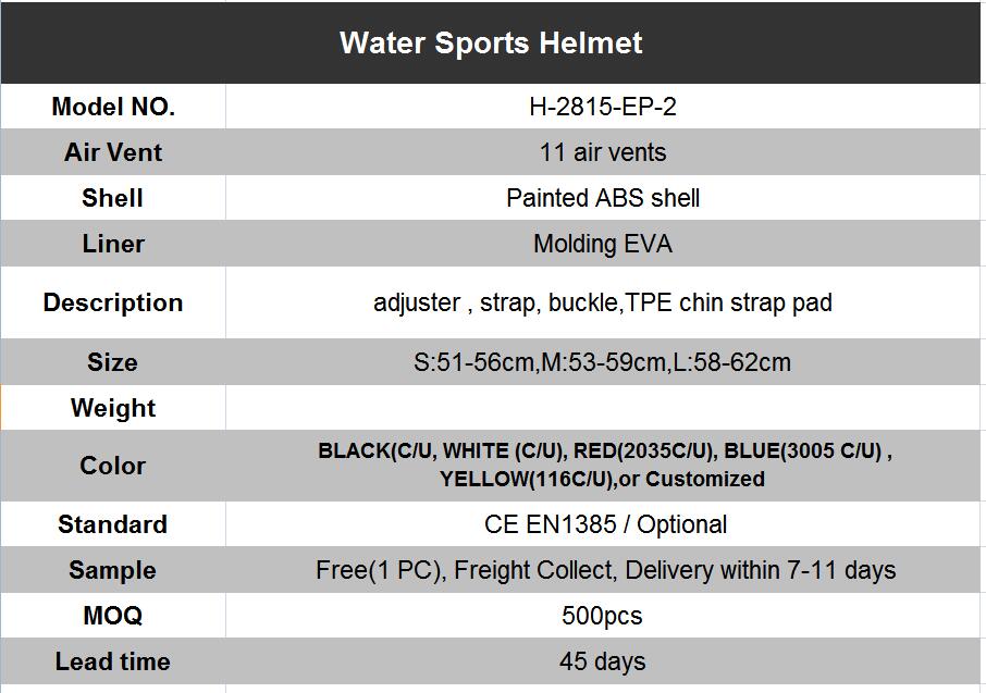 White Water Sports Rescue Safty Helmet Rafting Canoe Helmet Kayak Helmet