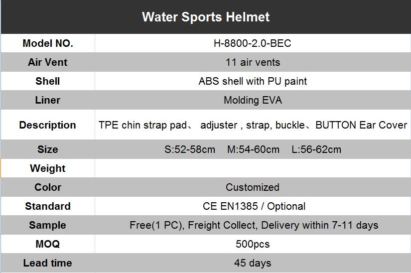 High Quality Wild Water Helmet Rafting Protect Helmet Sports Helmet with Ear protection