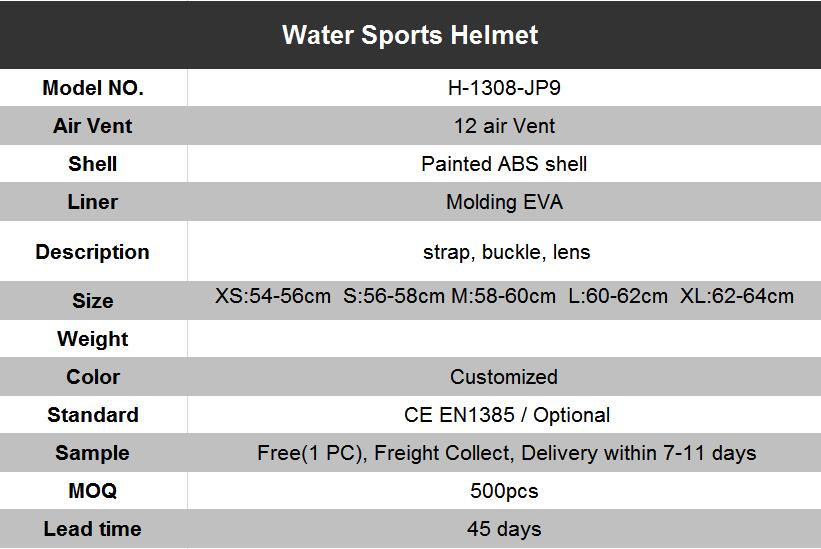 High Quality Outdoor Rafting Water Helmet Ce Standard with Helmet Visor