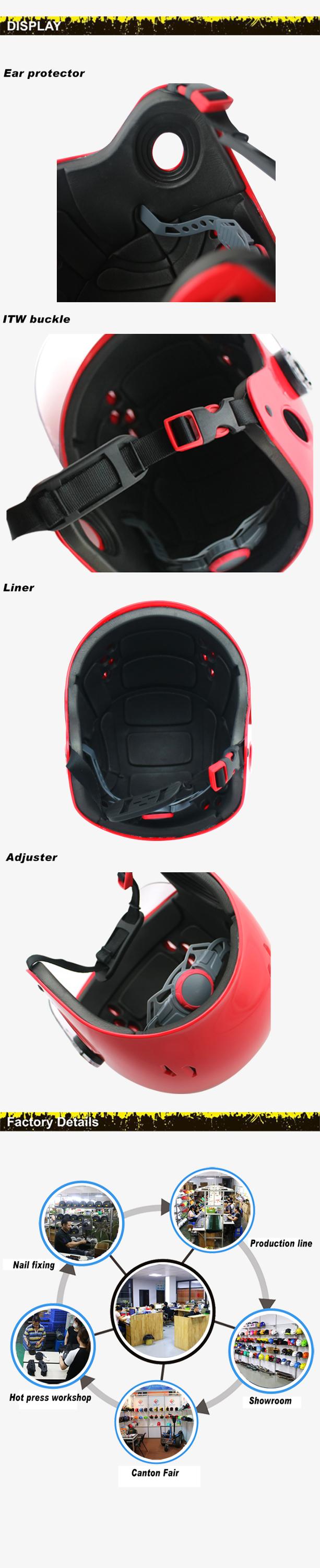 High Quality Outdoor Rafting Water Helmet Ce Standard with Helmet Visor