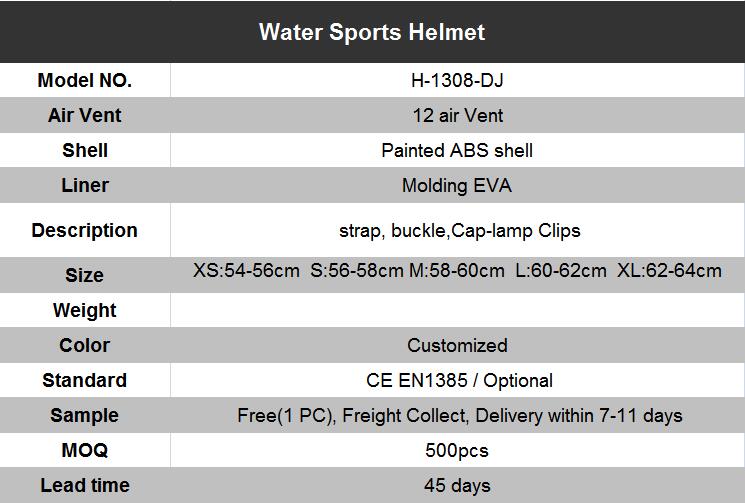 Light Weight Wild Water Helmet Canoe Raft Water Helmets Safety Kayak Water Sports Helmets